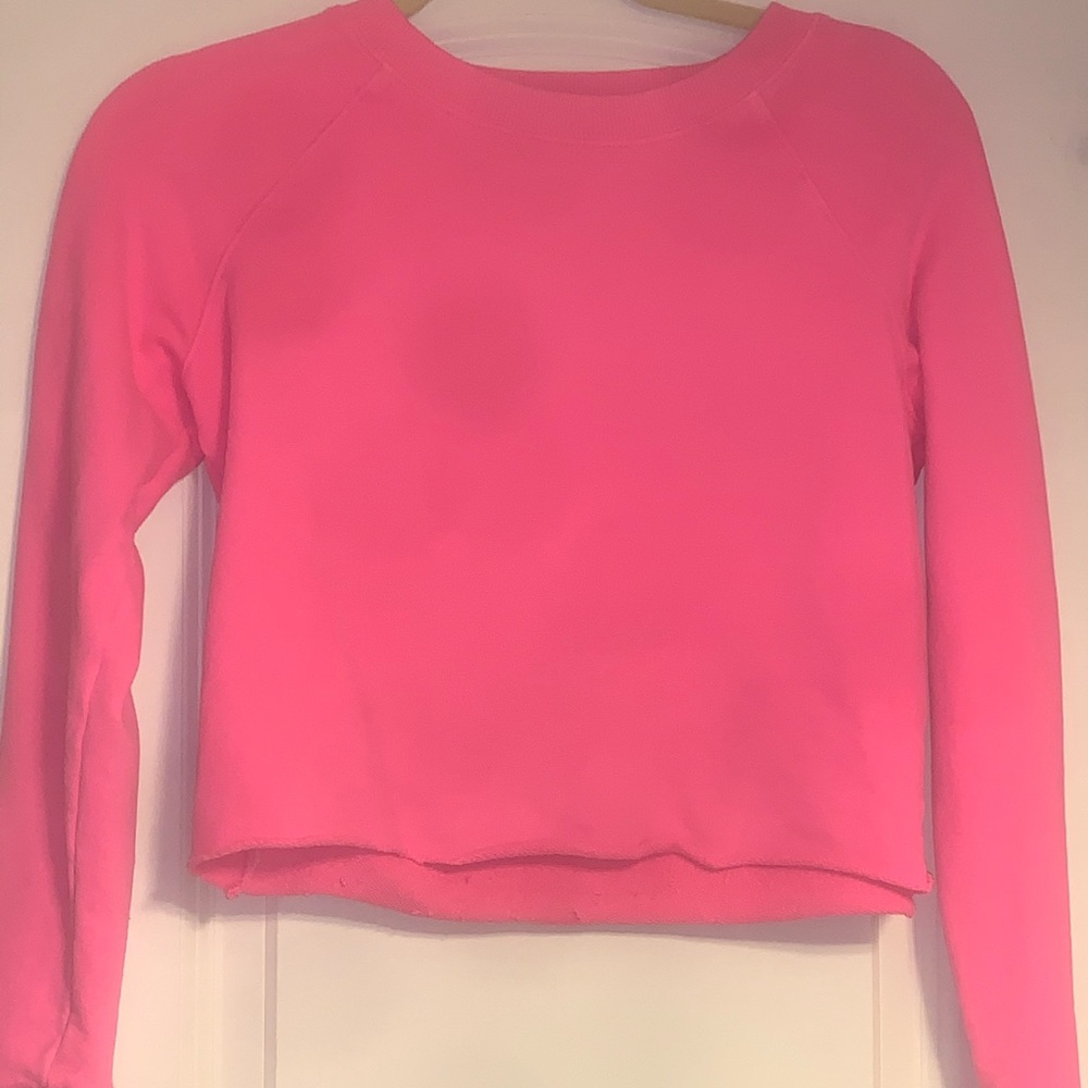 Hot pink cropped sweater - size XS
